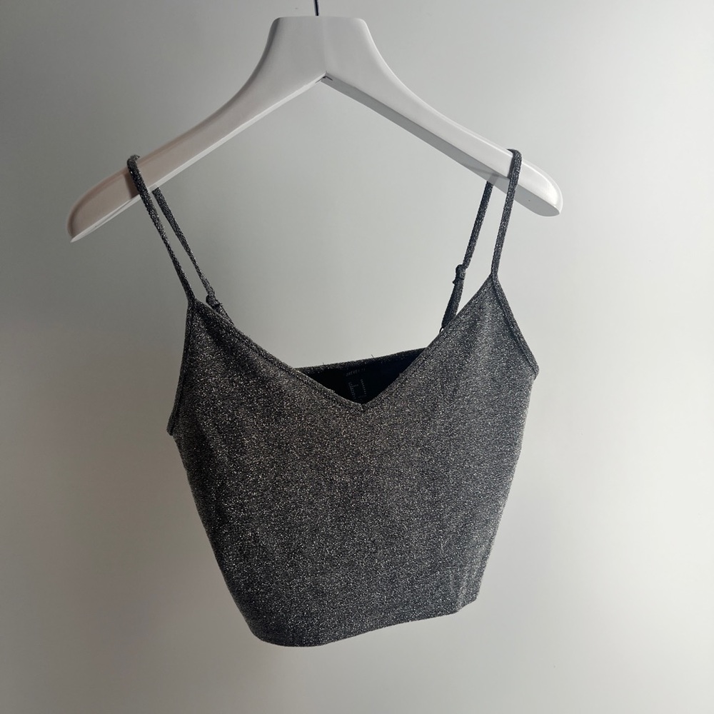 Forever 21 Shimmer Crop Tank